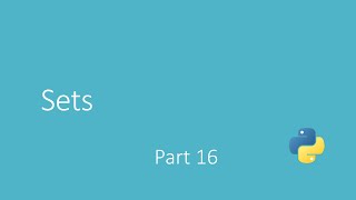 Arabic Python Course | كورس بايثون عربي 16(Sets)