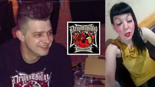 DRUNKABILLY RECORDS PROMO VIDEO BATMOBILE &amp; THE METEORS PSYCHOBILLY LABEL