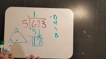 pixel art 673 / 5 long division standard algorithm