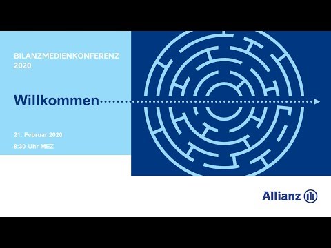 Allianz Geschäftsjahresergebnisse 2019: Bilanzmedienkonferenz