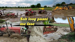 Fase Tractor nikale pahuchi jcb bhi khud fas gae😲😲