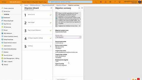 Online migrations using the Azure Database Migration Service
