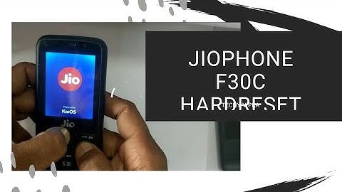#TV10 F30C hard reset JIOPHONE.