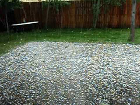 Hail storm in HAILEY IDAHO August 2009