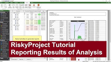 RiskyProject Tutorial: Reporting