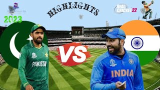 India vs Pakistan T20 World Cup highlights match| Rohit Sharma and Virat Kohli 😱|| real cricket game