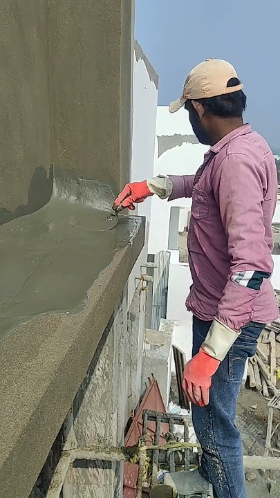 🏫chhajje per ghol cement Pani👷 Indore Mistri