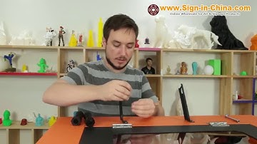 The Operation Video of Intelligent Advertising Color-Changing Shell Channel Letter 3D Printer K5