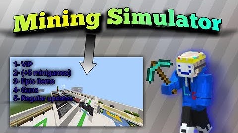 Minecraft pe in Mining Simulator map download link #minecraftpe #minecraft #gaming #topaddons1