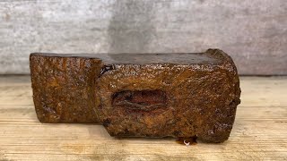 Under the Rust: The Beauty of a Blacksmith Hammer. Restoration.