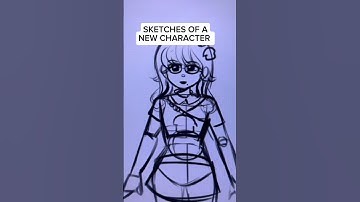 Sketches for a new episode and character 💜🍞✨ #games #dreamcore #aesthetic #cozygame #drawing #art