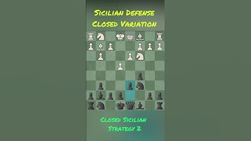 Sicilian Defense Closed Variation   Closed Sicilian Strategy 2
