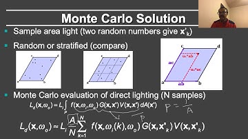 Online Computer Graphics II: Rendering: Direct Lighting Details: General Monte Carlo Solution