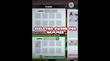 GETTING HAMMER FOR SKELETON SWORD IN SKYBLOCK BLOCKMAN GO #SHORTS