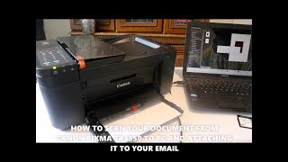 How to Scan Your Document From Canon Pixma TR4550 Printer to Computer  and Share to Email