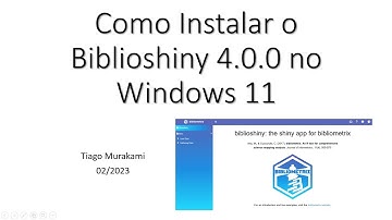 Como instalar o Biblioshiny 4.0.0 no Windows 11 - #Bibliometrix #Bibliometria