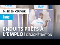 Dmonstration enduits prts  lemploi pour plaque de pltre knauf proplak