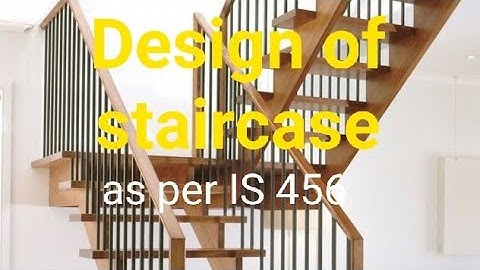 Design of Staircase || Staircase Design || Easy step to design staircase