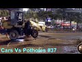 Cars Vs Mega Potholes #37 | Even Dozer Avoids Them