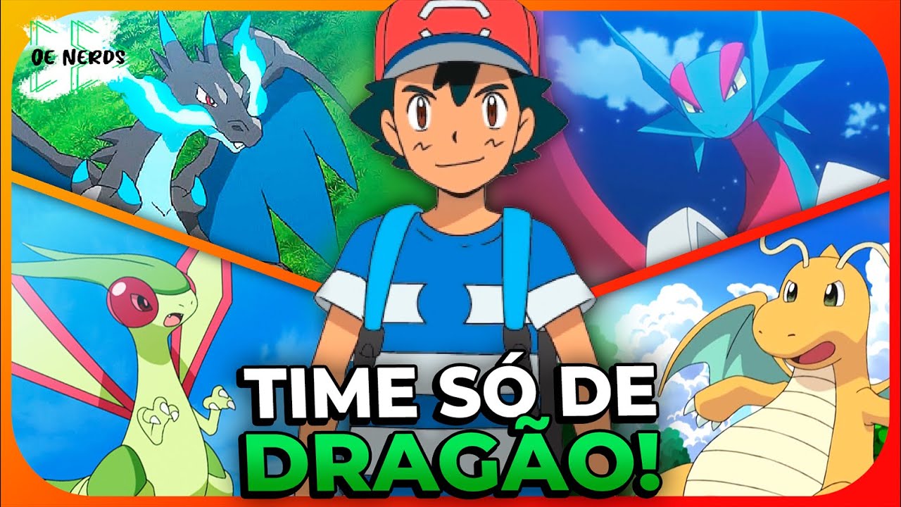 QUAL É O TIME MAIS FORTE SÓ DE POKÉMONS TIPO DRAGÃO? (cabuloso