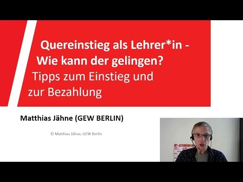 Kurz-Tutorial zum Berlin-Tag: Quereinstieg als Lehrer*in - Tipps zum Einstieg und zur Bezahlung