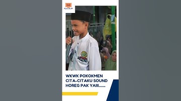 GAMAU JADI TENTARA DAN POLISI, ADEK INI PINGIN JADI TUKANG SOUND HOREG || LUCU BANGET #khanwarzahid
