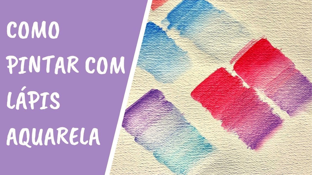 Dica Como Usar O Lápis Aquarela Para Pintar Aquarela Youtube