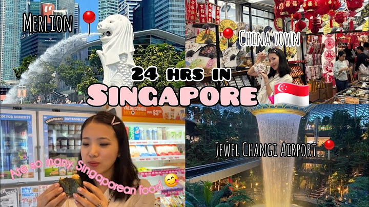 Only 24 hrs in SINGAPORE 🇸🇬 and here's everything I did 🤩|Jewel Changi Airport |Chinatown |Marinabay