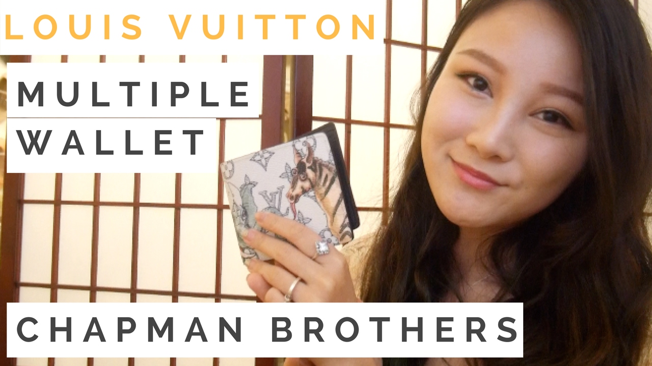 ♡Louis Vuitton Chapman Brothers Multiple Wallet♡ | Unboxing, Reveal & Close up review | Cherry ...