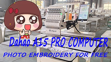 Gensen Hot Selling Computerized Embroidery Machine with Dahao A15 PRO COMPUTER!
