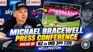 Micheal Bracewell press conference ahead of NZ v IND, 3rd T20 at Wellington | Glenn Phillips Fitness Guide