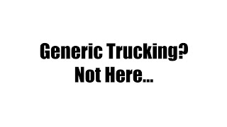 Generic Trucking? Not at McLeod Express!!