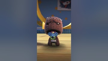 Joy and Sadness from Inside Out 2 play with baby Sackboy - LittleBigPlanet 3 | EpicLBPTime #shorts