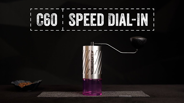 Comandante C60 - The fastest way to choose your grind setting!