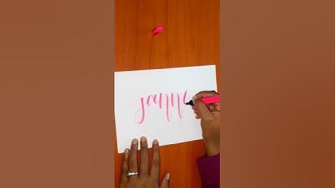 Calligraphy Writing of the name #jannat  on request in last video with Doms Brush Pens! #viral