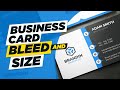 What is Business Card Bleed and Business Card Correct Size | Urdu / Hindi