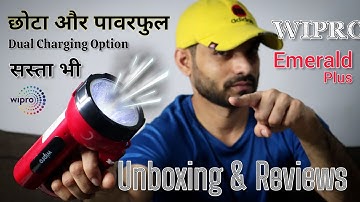 Wipro Emerald Plus Rechargeable Light | Wipro Emergency Rechargeable LED Light