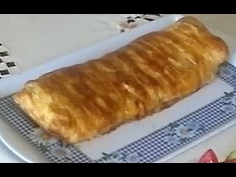 Видео рецепт Слоеный пирог с мясом и картошкой