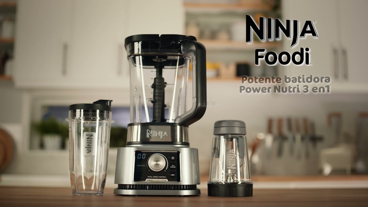 Batidora de vaso 3 en 1 Ninja Foodi Power Nutri (1200W)