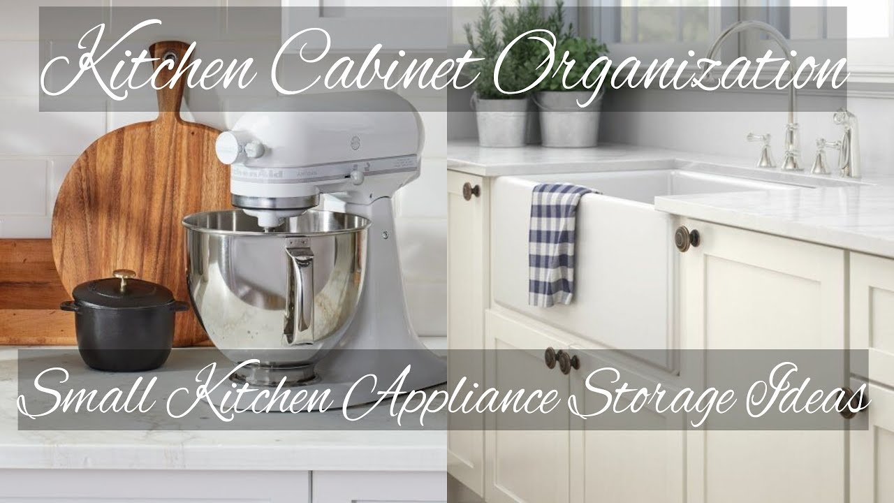 Small Kitchen Appliance Storage 