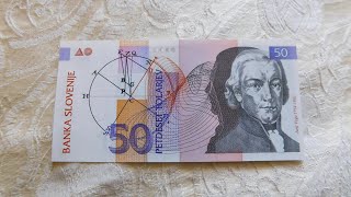 Slovenian 50 Tolarjev Banknote!