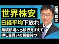 【日本株】世界株安 日経平均下放れ 業績相場への移行見すえて押し目買いの機会待つ(窪田 真之):1月31日