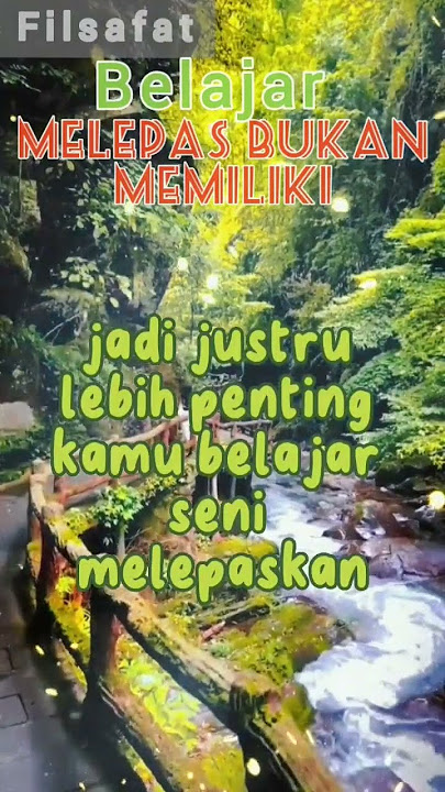 Belajar Melepas bukan Memiliki Sesuatu