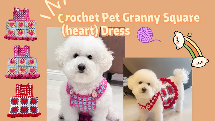 Learn How to Crochet a Cute Pet Dress with Hearts