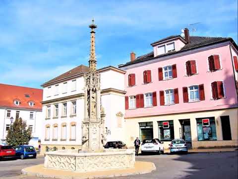 la ville d' Altkirch en Alsace  en octobre 2018