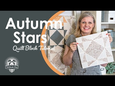 ONE OF A KIND ⭐ STAR QUILT! Easy Half-Rectangle Stars with a 🌊"Storm at Sea" 🌊Look - Autumn Stars