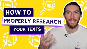 How to Properly RESEARCH Your Texts for HSC English