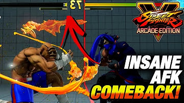 SFV AE * INSANE AFK Comeback While Texting Bae / Sagat & Ryu Highlights