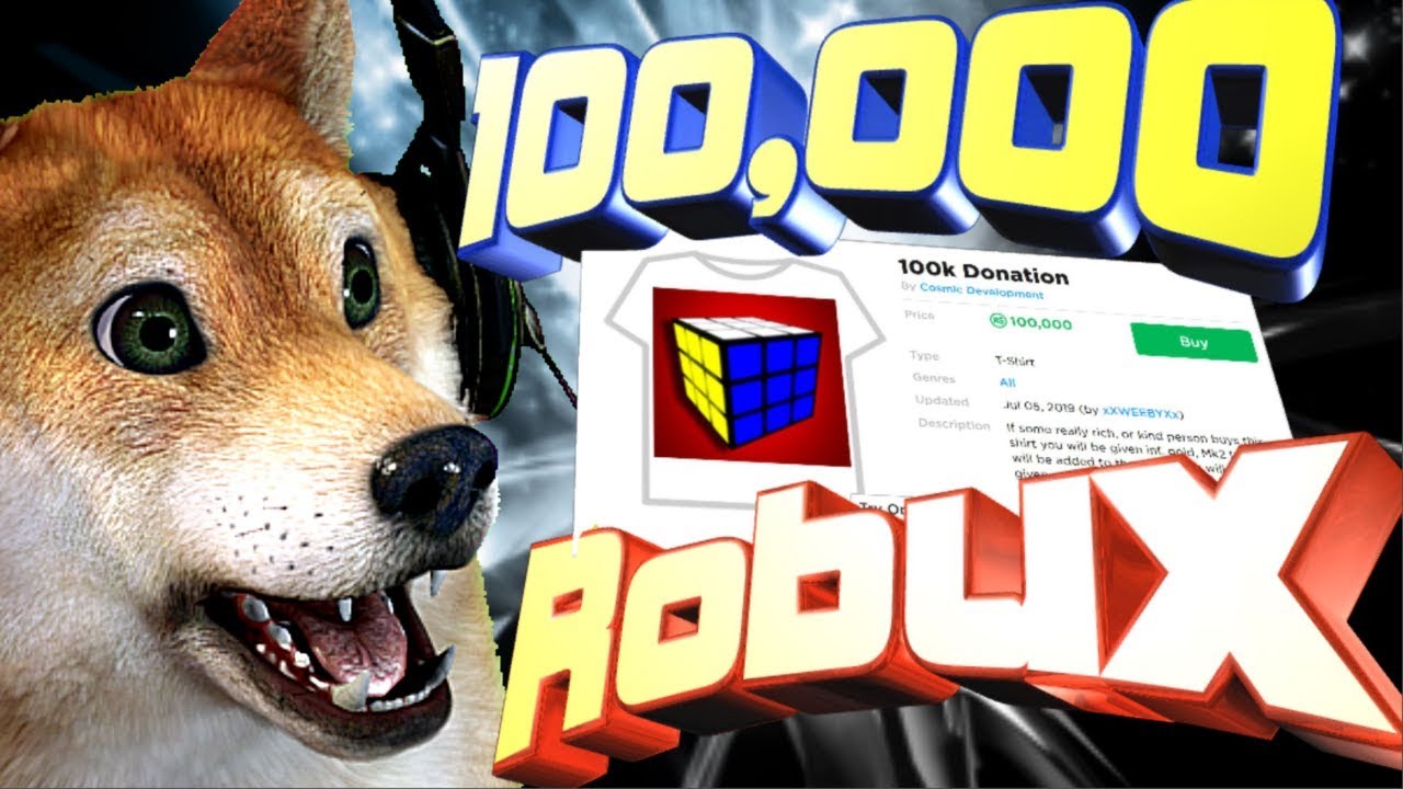 Roblox Cube Defence! Biggest Donation!ðŸ²100,000 Robux ... - 