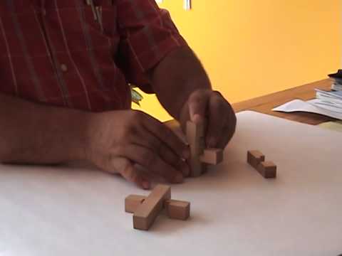 Rompecabezas de madera 6 piezas - YouTube
